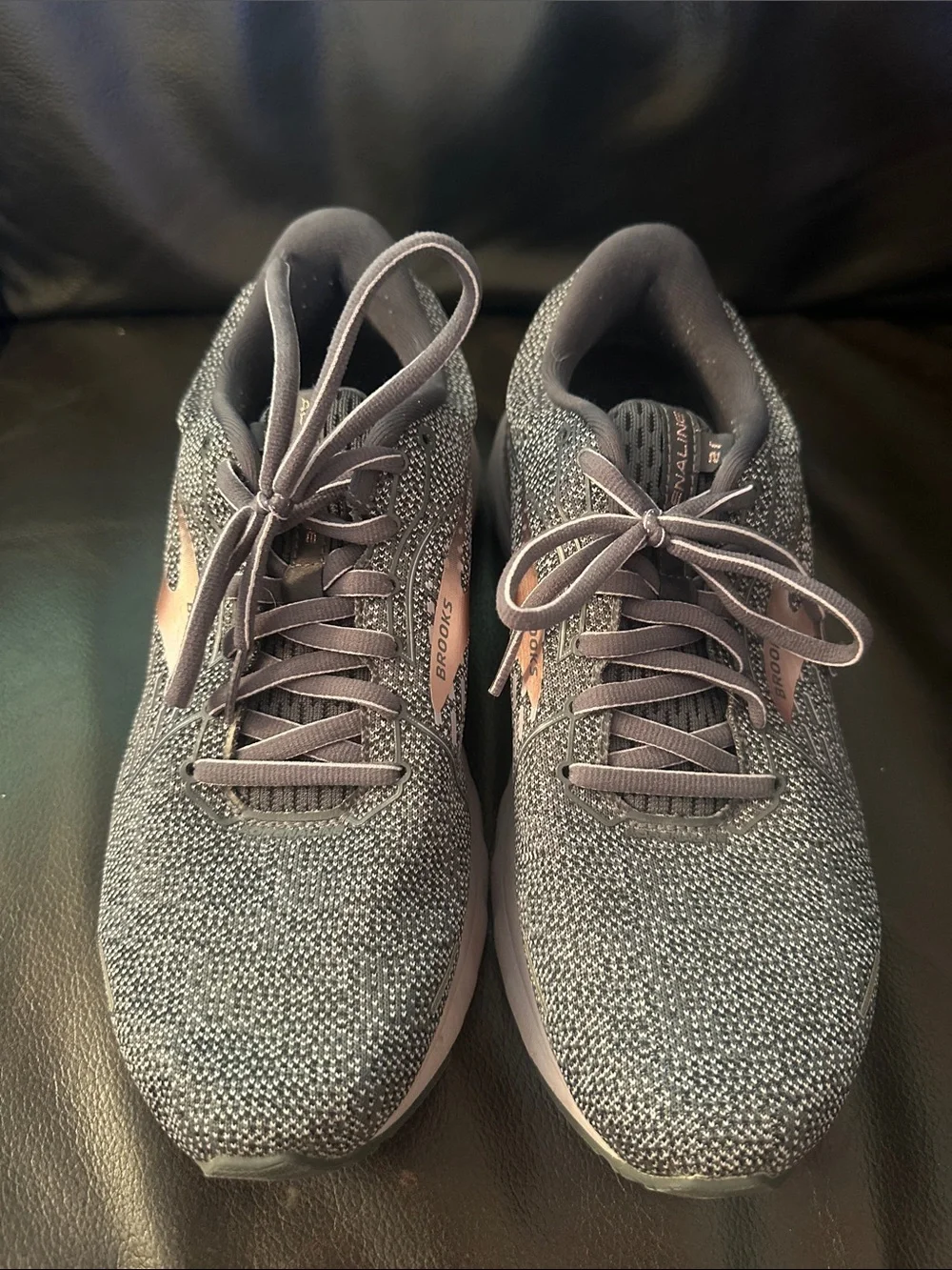 Brooks Women's Gray and Purple Running Sneakers